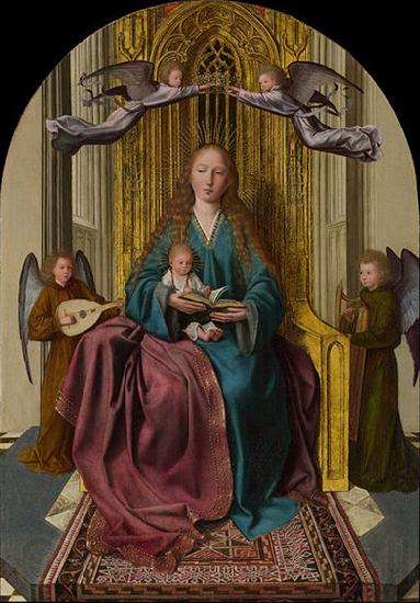 Quentin Matsys The Virgin and Child Enthroned, with Four Angels Spain oil painting art
